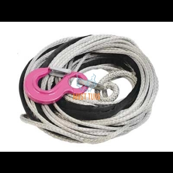 Winch rope ø4.76mm x 15m with hook max.