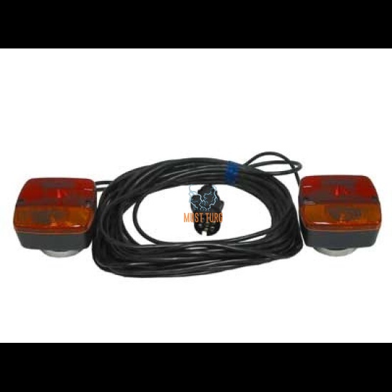 Rear light set 12V with magnetic mounting