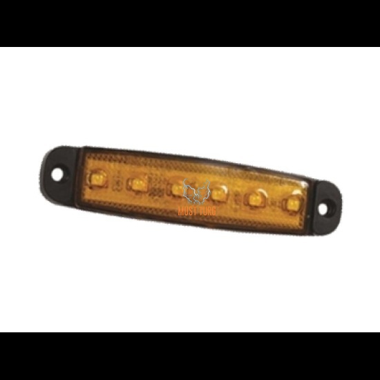 Edge light led yellow 12-24V E-certificate 96x20x6.4mm