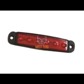 Edge light led red 12-24V E-certificate 96x20x6.4mm