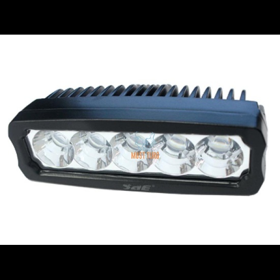 Work light 15W 9-36V 1050lm CE 10R RFI / EMC IP68 black SAE