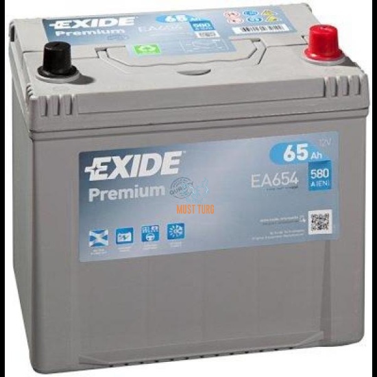 Car battery Exide Premium 65Ah 580A 230x173x222mm