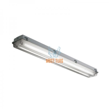 Industrial luminaire for wired T8 120cm led tubes max 2x36W