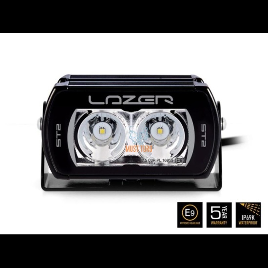 High beam Led Lazer ST2 Evolution black 23W 9-32V Ref.7.5 2068lm