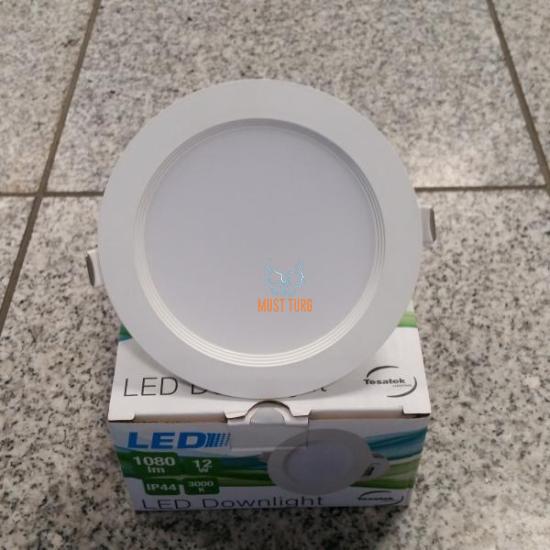 Spotlight led recessed 12W 1080lm 3000K IP44 Ø100 / 113mm white