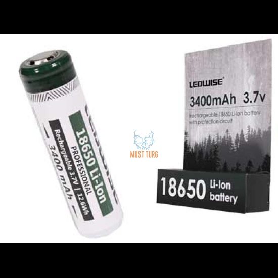 Battery 18650 3.7V 3500mAh Ledwise