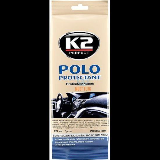 Salongipuhastuslapid K2 Polo Shine Wipes matt 20x30cm 24tk