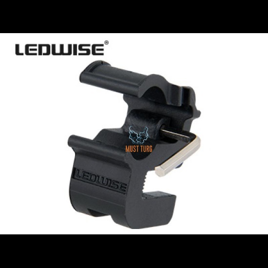 Helmet mount for flashlights Ledwise Legend and SP Ecokit models