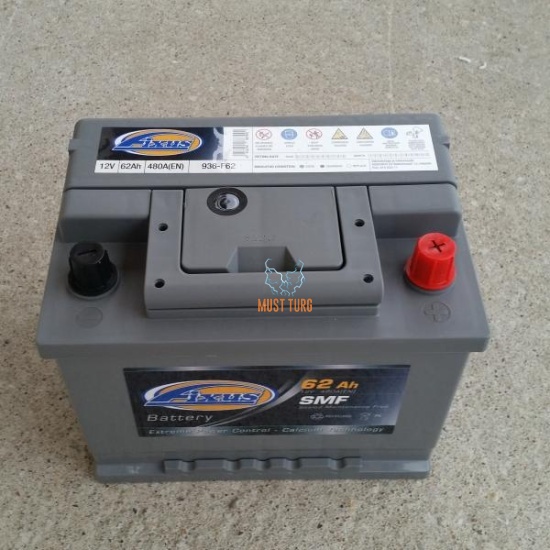 Car Battery 62Ah 480A 242X175X190 -/+ Fixus