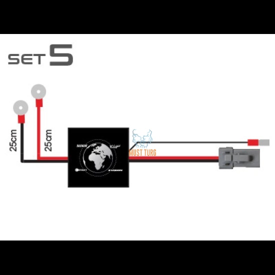 Additional Lighting Cable kit DTP2 CAN 12V 1x300W 24V 1x600W