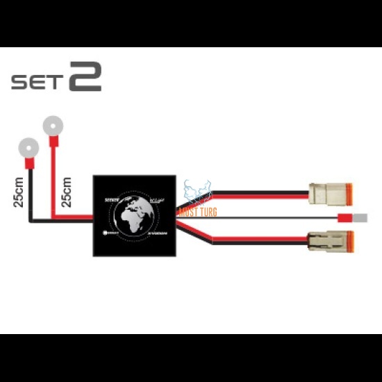 Additional Lighting Cable Kit CAN 12V 2x100W 24V 2x200W