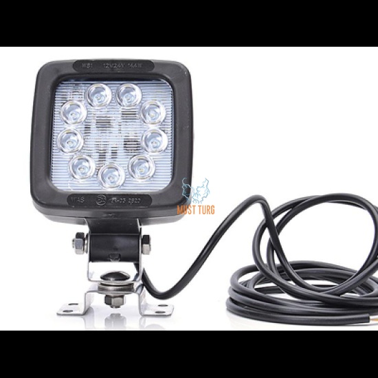 Led work light with reverse light marking 10-35V 14,4W 1300 / 1980lm IP68