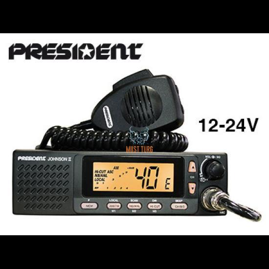 CB radio President Johnson II 40 channels AM / FM power 4W