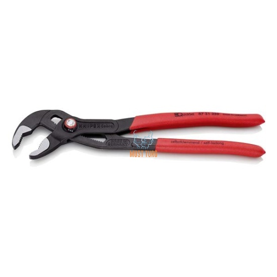 Kiirlukustusega kullinokad Cobra QuickSet 250mm Knipex