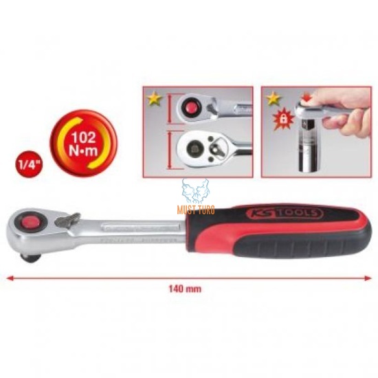 Wrench 1/4 "Slimpower 140mm KS Tools