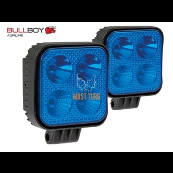 Work lights 12W blue 10-30V IP67 Bullboy 2pcs