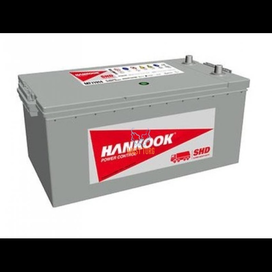 Truck Battery 225Ah 1150A 516X274X236 +/- maintenance free battery Hankook