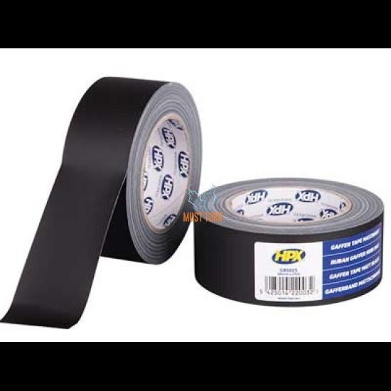 Gaffer Textile Tape 48mm rolls 25m does not reflect light HPX