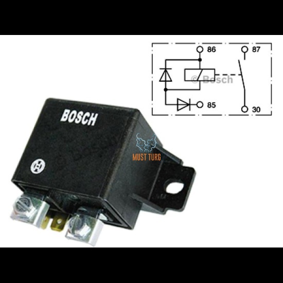 Switching relay power model 75A 12V instantaneous 400A Bosch