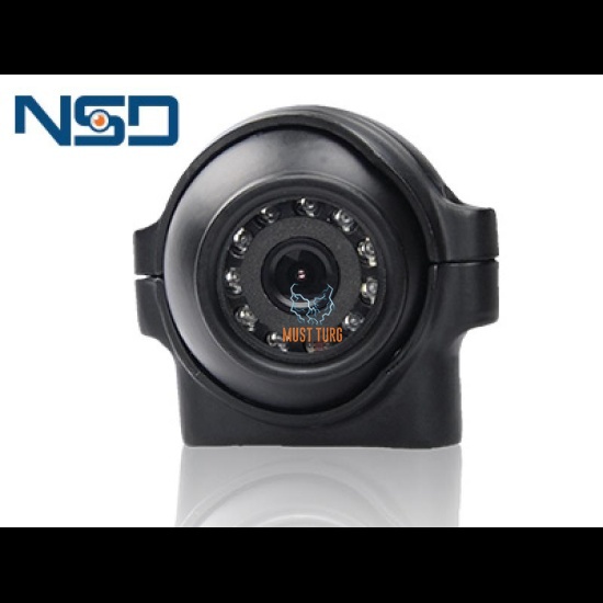 Parking camera HD 12V heated with 4 terminals IP69K 74x63.5x55.5mm