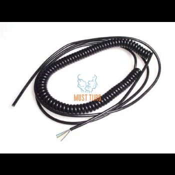 Spiral cable 7x0.75mm² spiral length 3.0m + 2.0m straight end