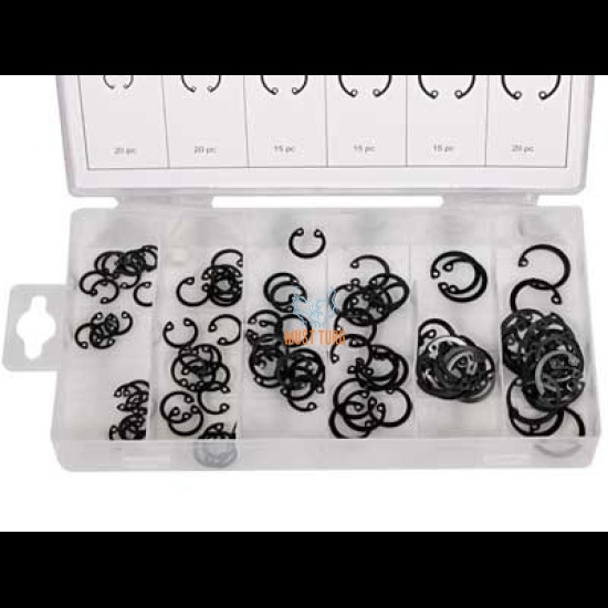 Clamping ring set with open 105-piece ø11-20mm