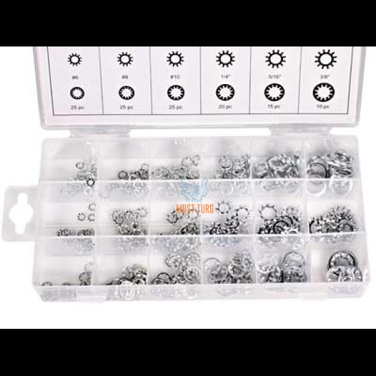 Spring washer set 360-piece M6-M10 1/4 "-3/8"