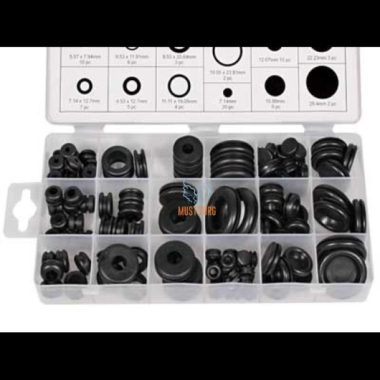 Rubber grommets open and blind type 125pcs