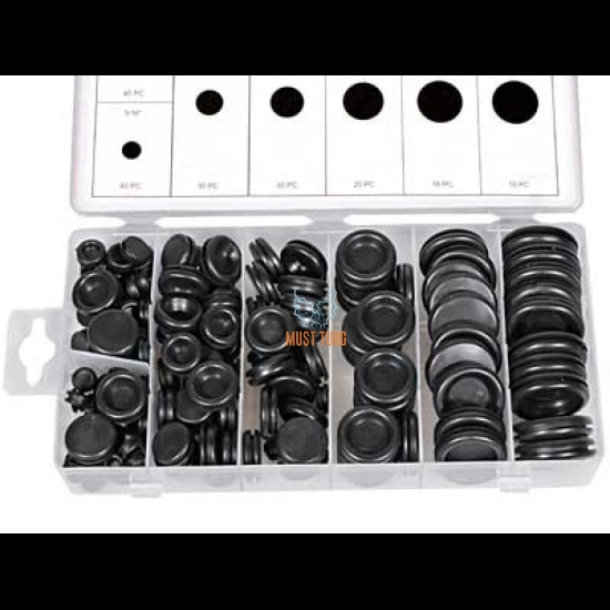 Blind rubber grommets 180 pcs