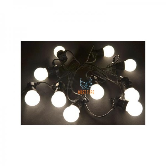 Party light line with white 10 led lamp 3.7m IP44 24V CL002