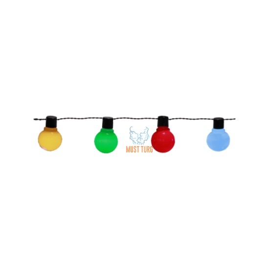 Peotulede liin värvilise 16 led lambiga 4,5m IP44 24V