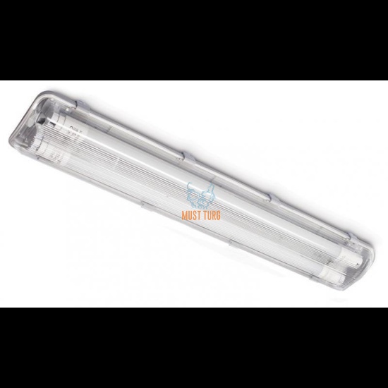 Led fluorescent lamp frame with plastic glass T8 230V 2x60cm IP65 Kobi