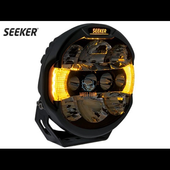 Kaugtuli Seeker Quantum 100W 10-32V Ref.30 12000lm led-parktuli valge/kollane R112 R7 R10