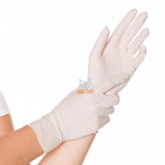 Nitrile gloves Super Strech powder-free white size L 100pcs