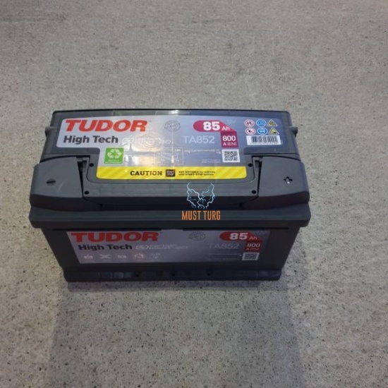 Car battery 85Ah 800A 315X175X175mm - / + Tudor warranty 24 months by Exide