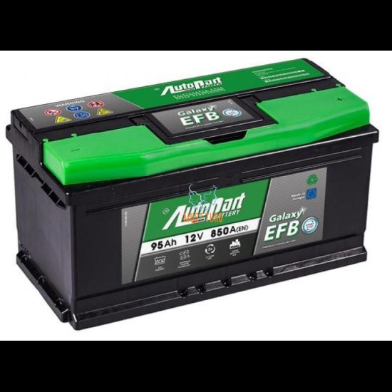 Car Battery 95Ah 850A 353X175X175mm - / + EFB AutoParts