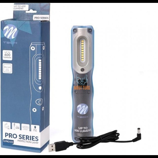 Flashlight 2W / 5W with 600lm battery IP54 M-Tech