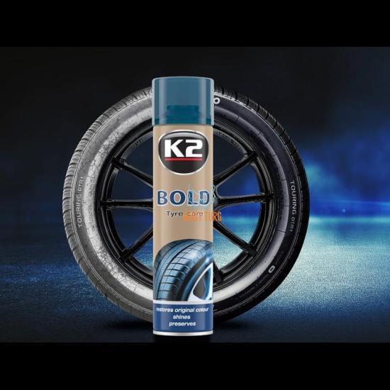 Tire gloss K2 Bold in aerosol 600ml