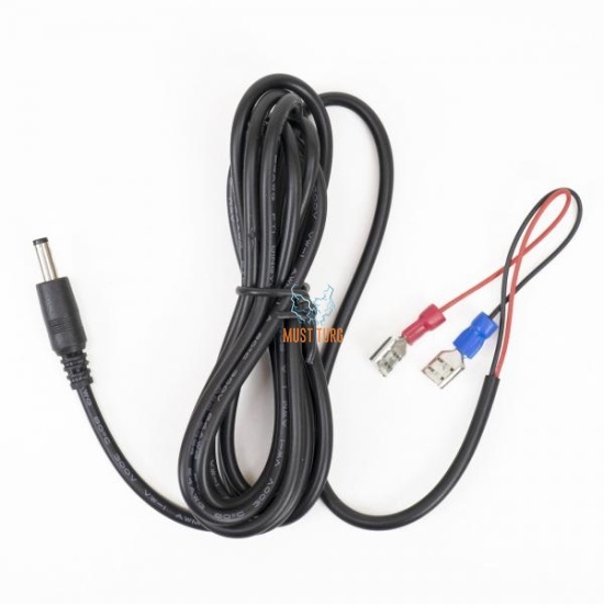 Battery power cable for hunting cameras 1.5m