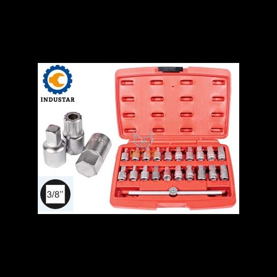 Oil cap socket wrench set 3/8 21-piece