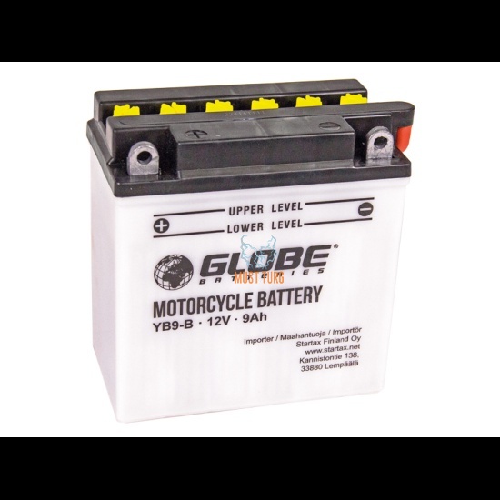 Motorcycle battery 9Ah 90A 12V +/- 137x76x140mm YB9-B