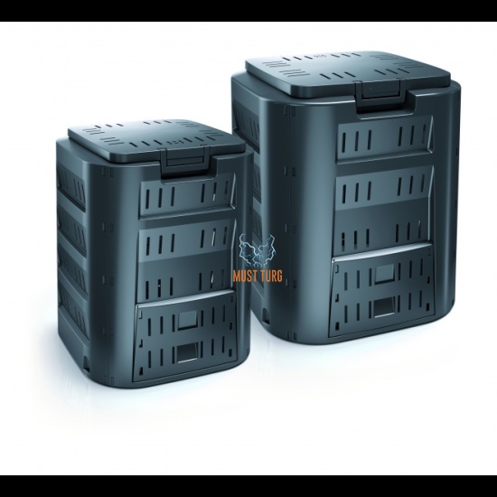 Composter 800L without bottom with 2 sections