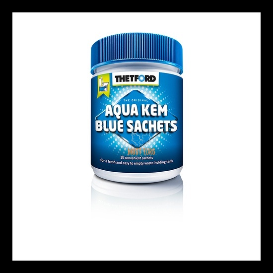 Tualeti kemikaal reoveepaaki Thetford Kem Blue Sachets 15 kapslit