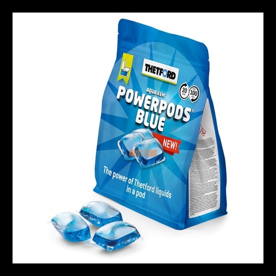 Toilet chemical for waste water tank Thetford PowerPods Blue 20 capsules
