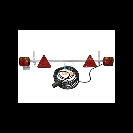 Rear lights set 12V adjustable on frame 1.4-2.1m cable 10m 7pin
