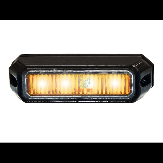 Flasher yellow 12W 18 modes 12-32V ECE R65 R10 96x19x28mm Strands