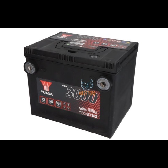 Car battery USA 66Ah 660A 12V 230X179X185mm +/- B01 Yuasa YBX3750