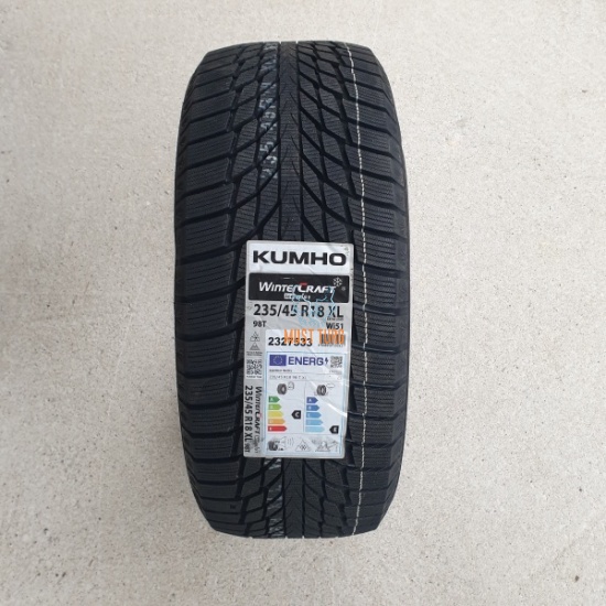 235/45R18 98T XL Kumho Wintercraft Ice WI51 SOFT M+S lamellrehv