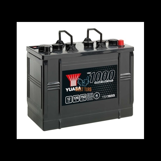 Truck battery 126Ah 750A SHD 12V 347X174X285 -/+ Yuasa YBX1655