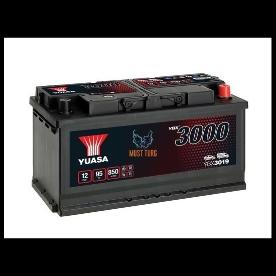 Aku 95Ah 850A 12V -/+ 353x175x190 SMF YBX3019 Yuasa